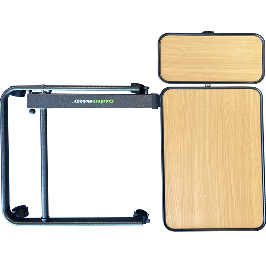 Over Bed Table top view folded