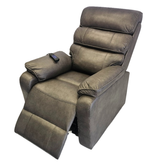 Prestige Electric Reclining Lift Chair - Grey reclined