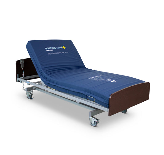 Bock v2 Electric Bed and Greenline Mattress headrest up