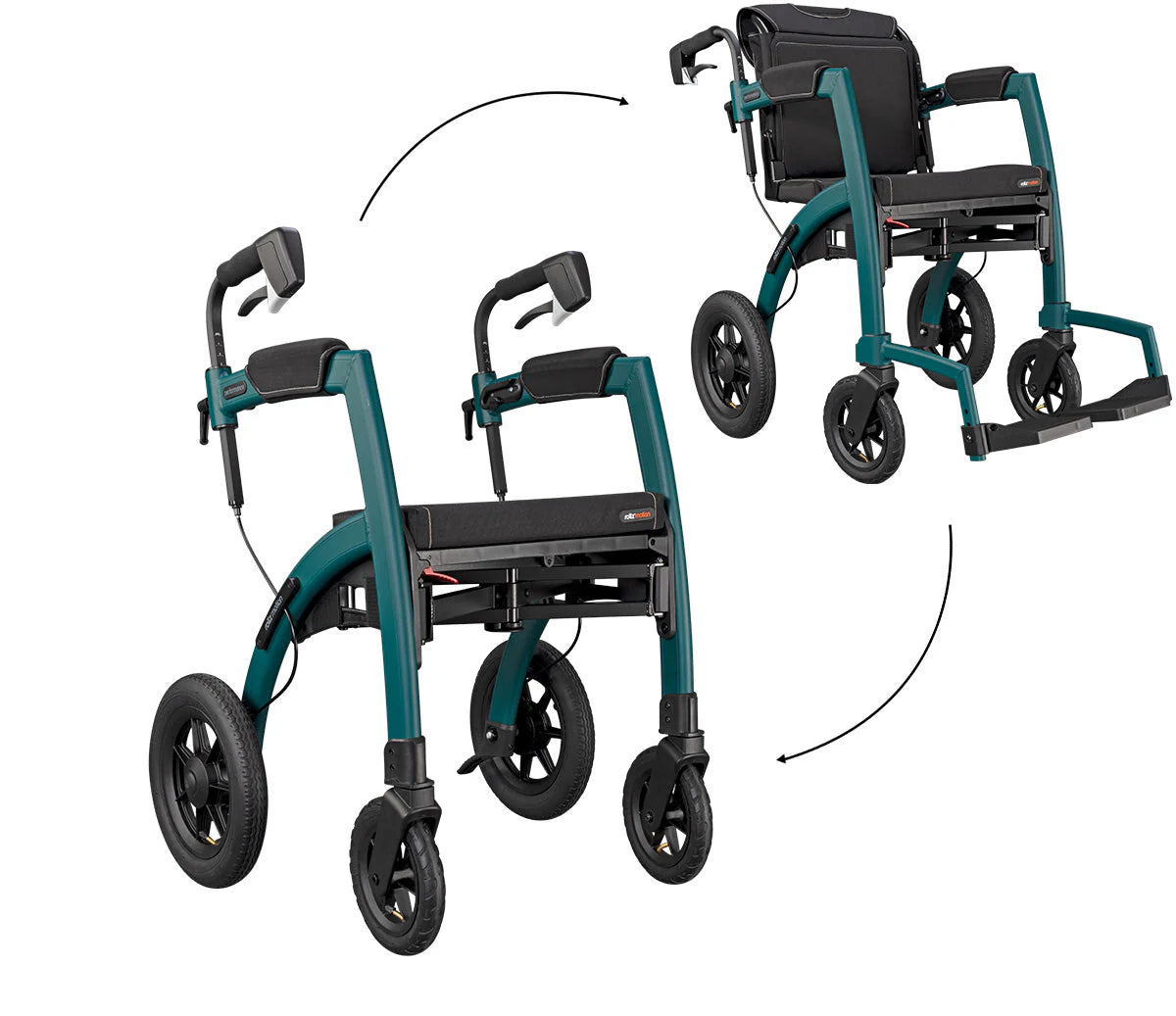 La crie ラクリエ Movable ムーバブル Rollz Motion Performance 2-in-1 Walker Wheelchair
