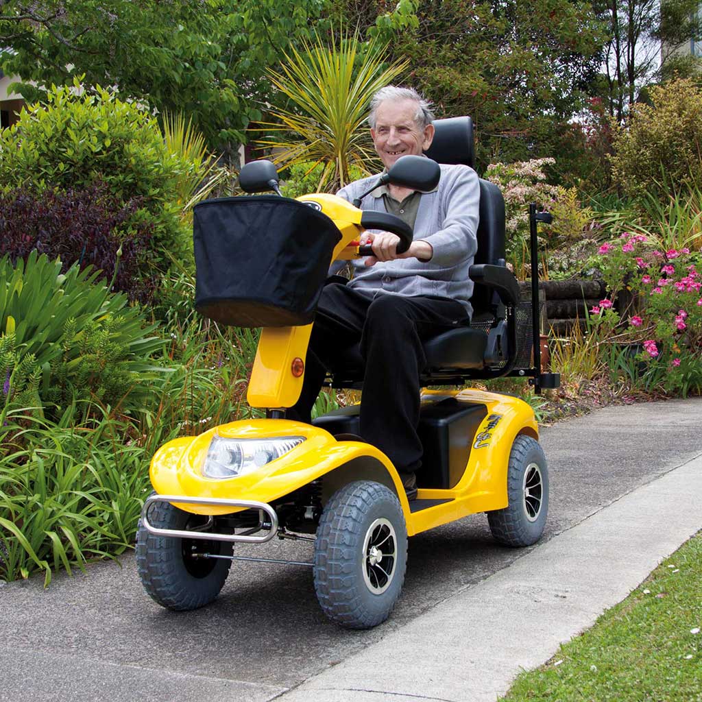 AMW Maxi HT (Heavy Terrain) Scooter Yellow Used Outdoors