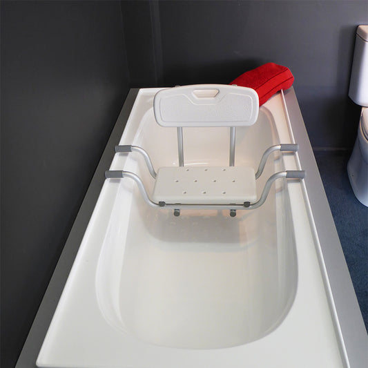 Bathtub Seat in bath tub from front