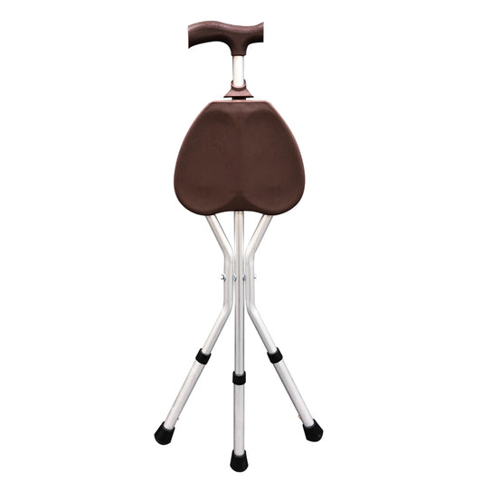 Tripod Walking Stick folded