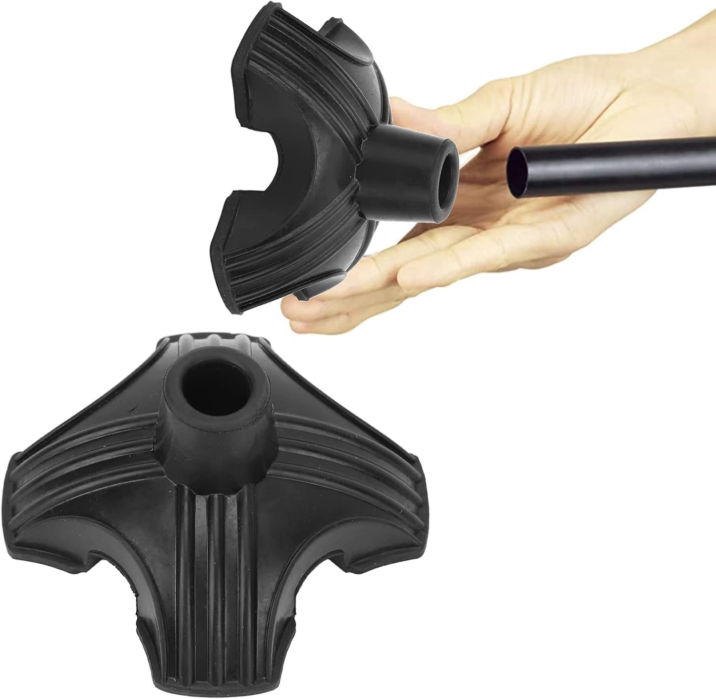 Mobilis Cane Stability Foot Shown being attached