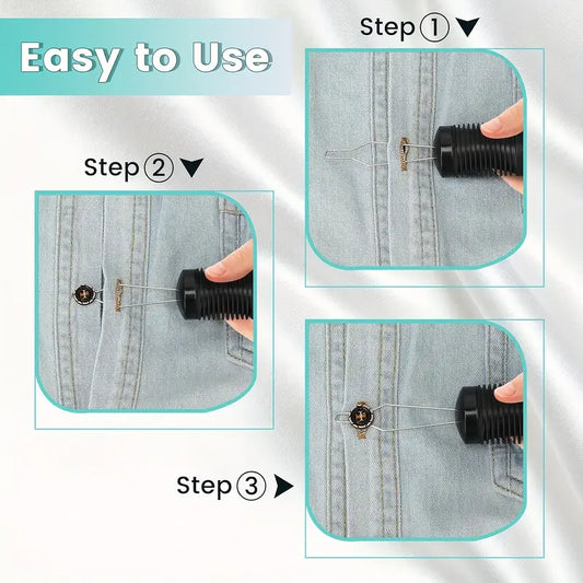 Easy-Grip Button Hook Aid With Non-Slip Handle usage instructions
