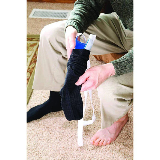 Sock Assist Tool in use
