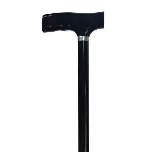 T-Handle Walking Stick Black