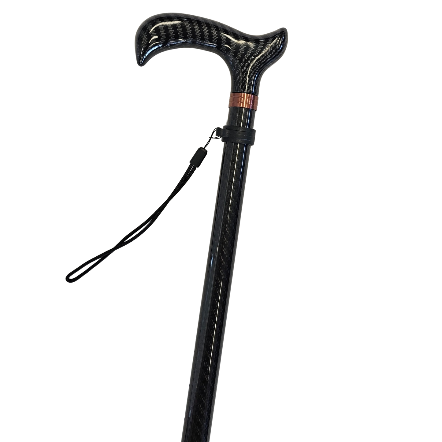Carbon Fibre Flexi-Foot Walking Stick Close-up handle
