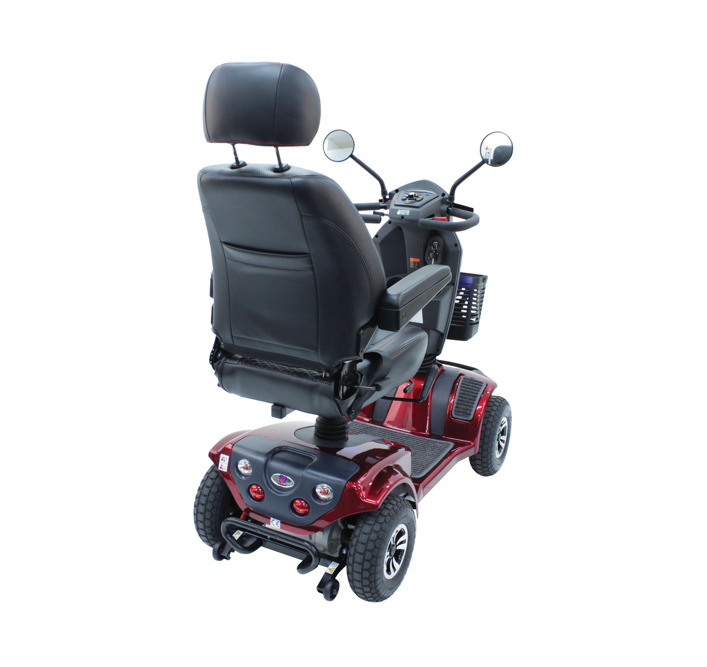 Heartway PF6KS+ mobility scooter tuscan red rear