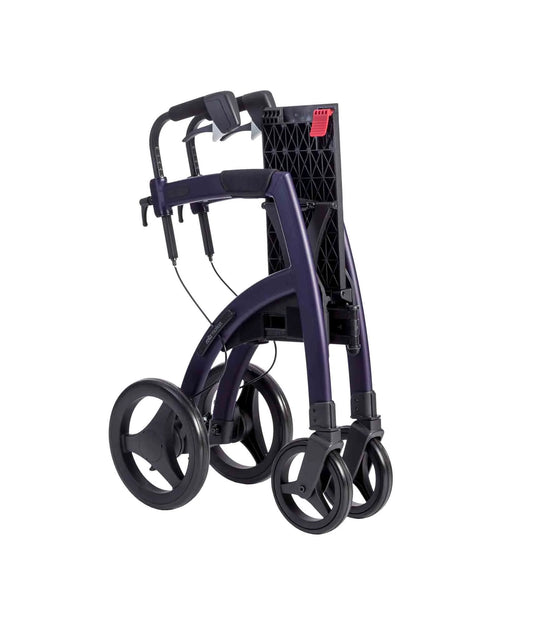 Rollz Motion 2-in-1 Walker Wheelchair Folded Purple