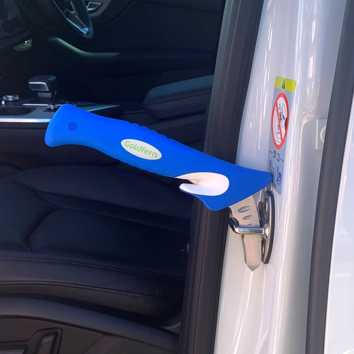Car Door Assist Handle in car door striker