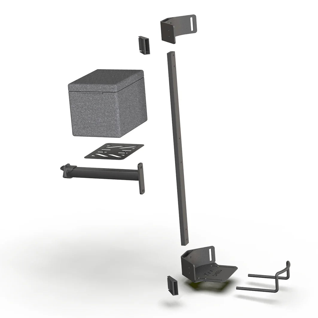 Kaaspeed K1S e-scooter with golf bag and cooler exploded view