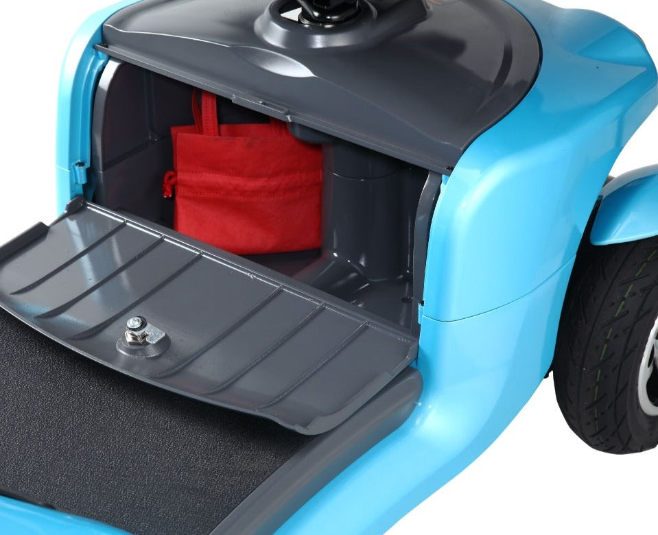 Merits Indigo Mobility Scooter under-seat storage