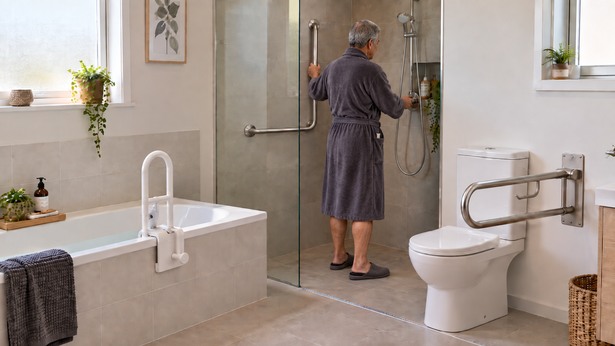 Grab Rails, Bath Rails & Bed Levers: Choosing the Right Support at Home