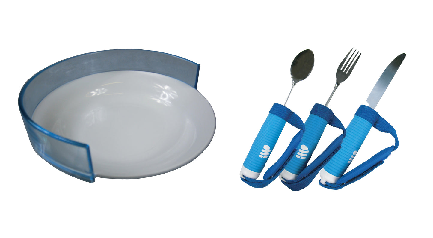 Full Easy Grip Cutlery and splash proof Dinner Set 