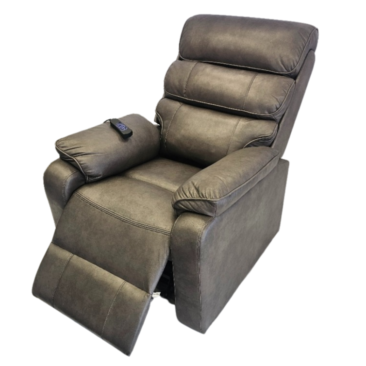 Prestige Electric Reclining Lift Chair - Grey reclined