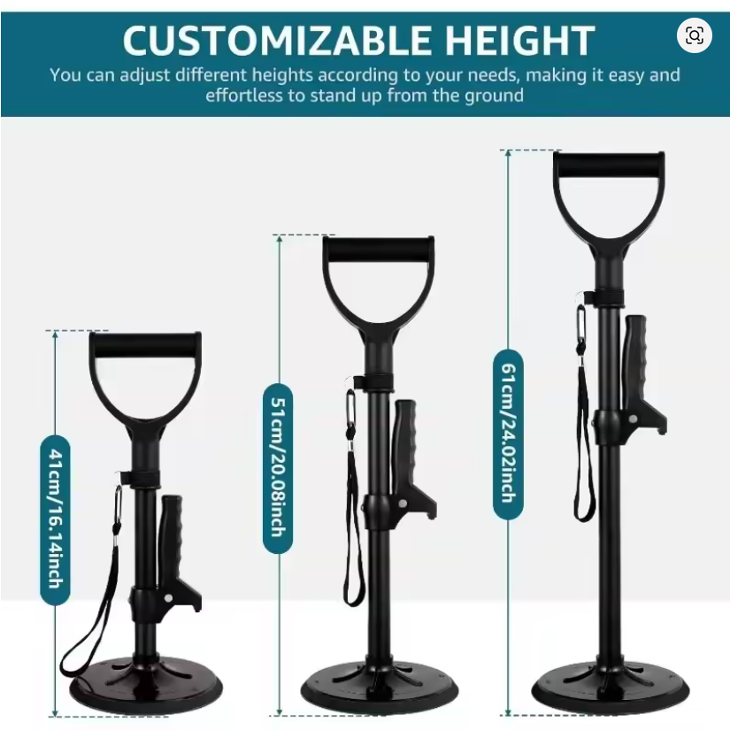 Adjustable Standing Aid Support with Handle height customisation