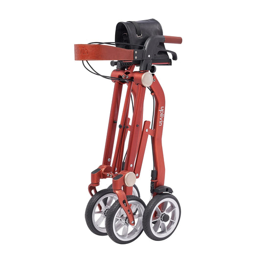 Uplivin Trive Walker Rollator terracotta folded side