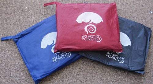 Wet Weather Poncho colour options