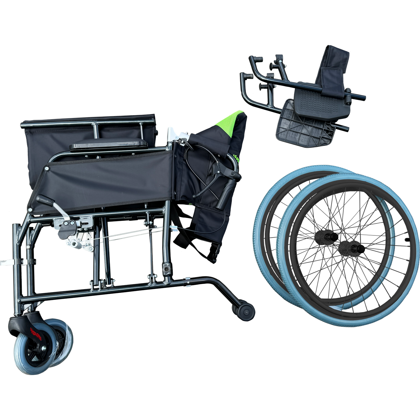 Lightweight Premium Self-Propelled Wheelchair disassembled 