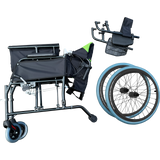 Lightweight Premium Self-Propelled Wheelchair disassembled 