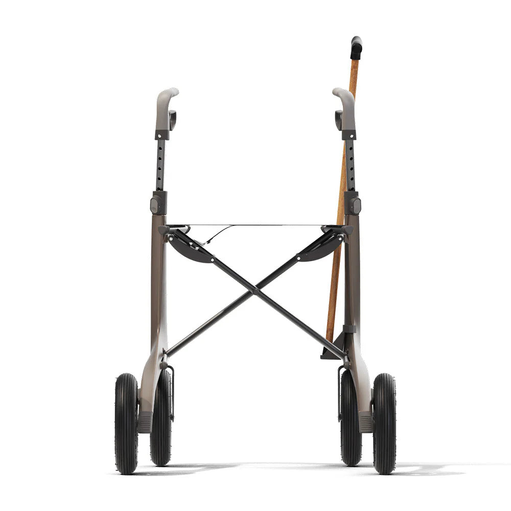 byACRE Overland Cane Holder on byAcre Overland from front with walking stick