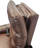 Prestige Electric Reclining Lift Chair - Brown PU head rest 
