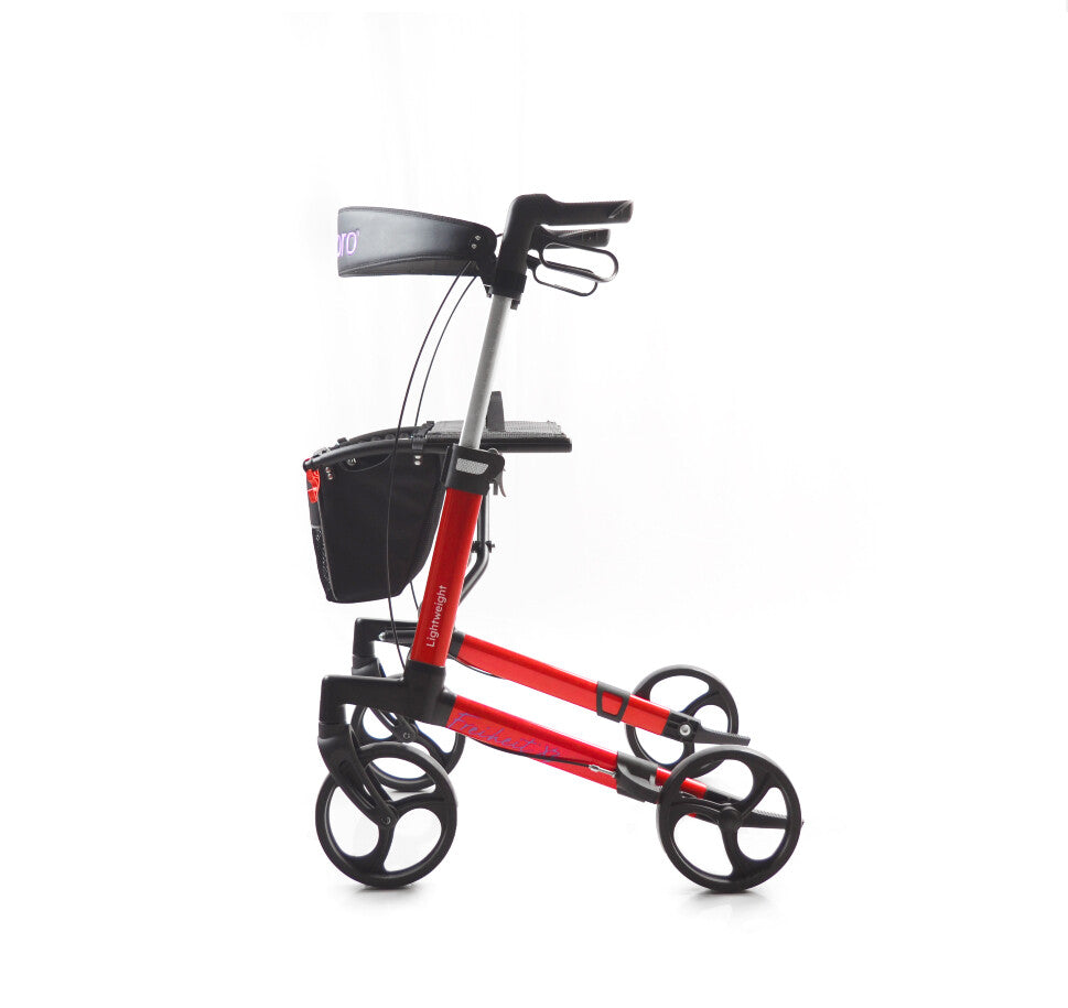 Freiheit X3 Aluminium Walking Frame red side