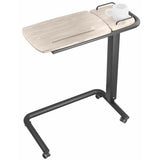 icare Over Bed Table – C Shape Base White Ash