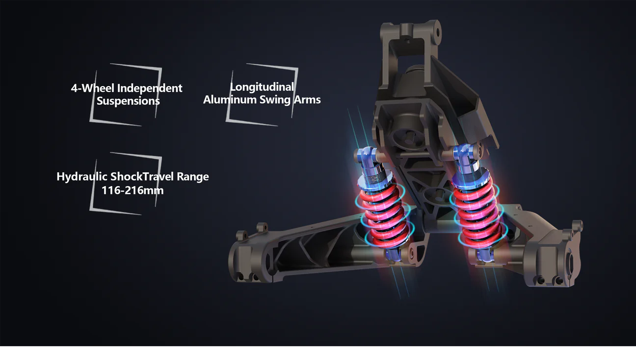 Veehop Electric ATV Suspension details