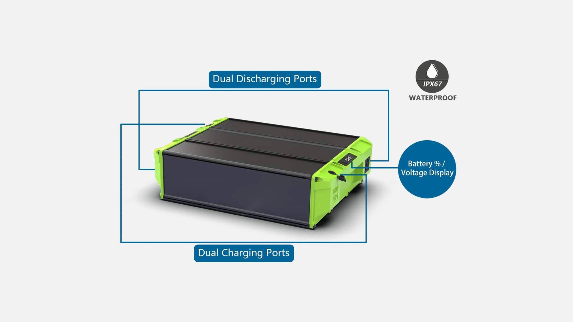 Veehop Electric ATV Battery Detail