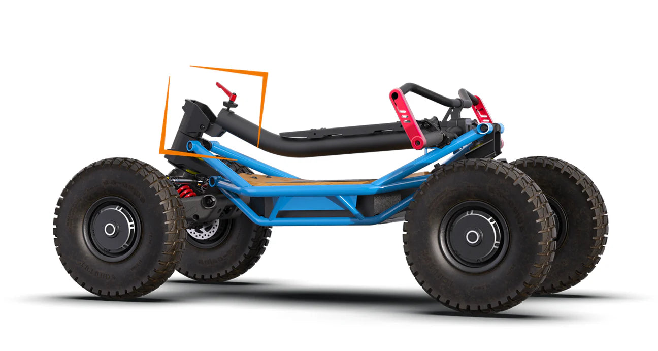 Veehop Electric ATV Blue Folded