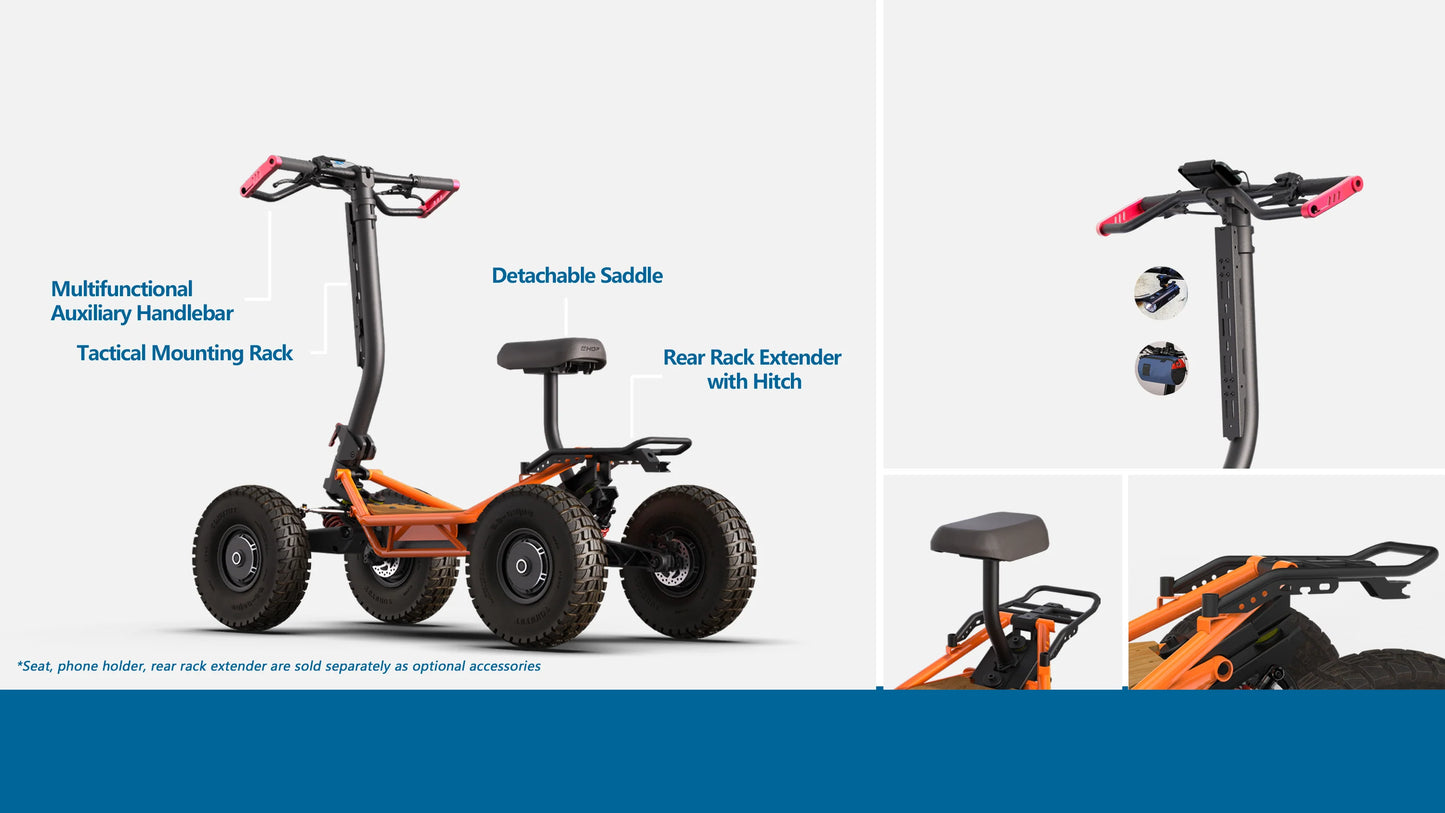 Veehop Electric ATV features and details