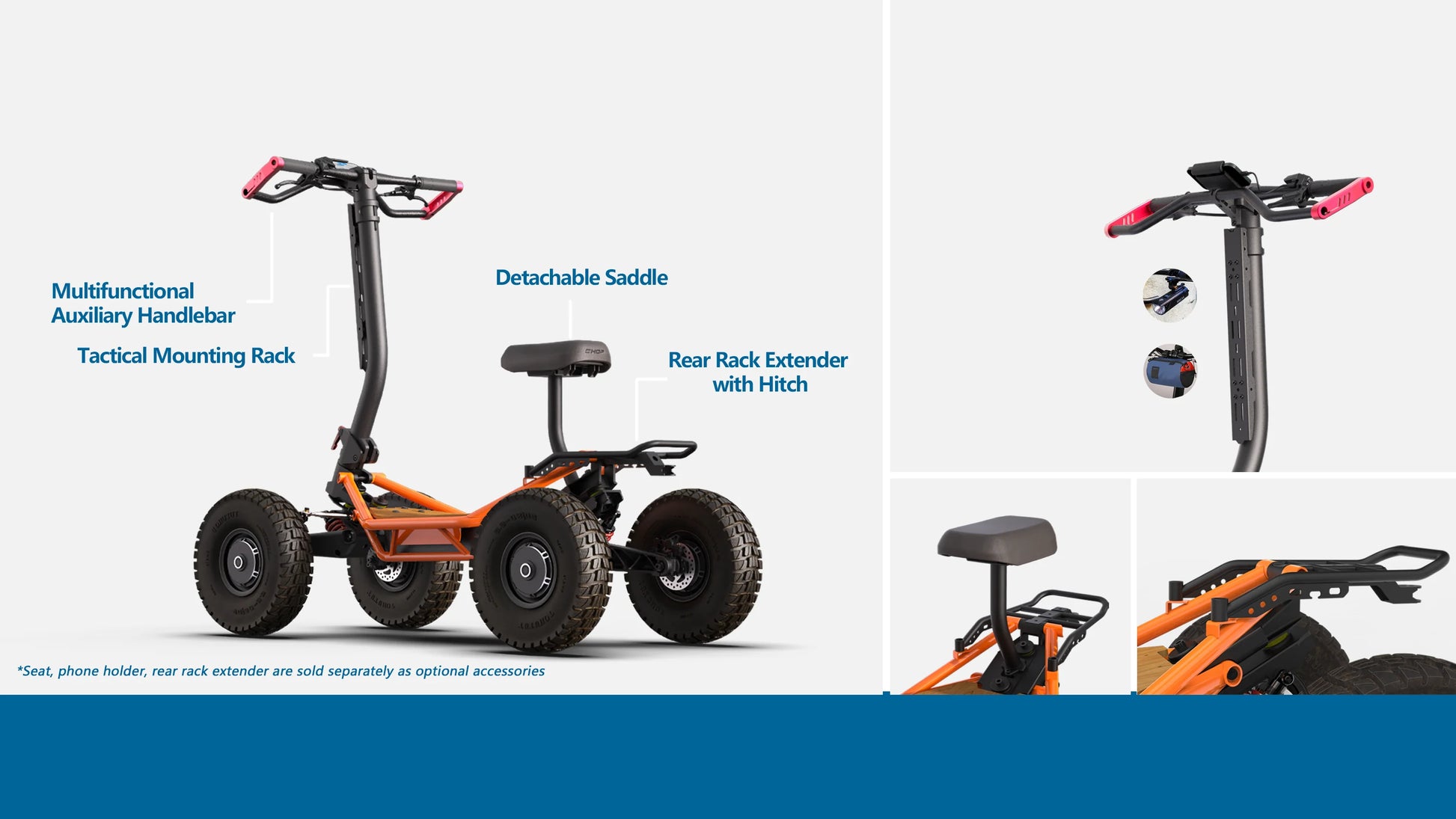 Veehop Electric ATV features and details