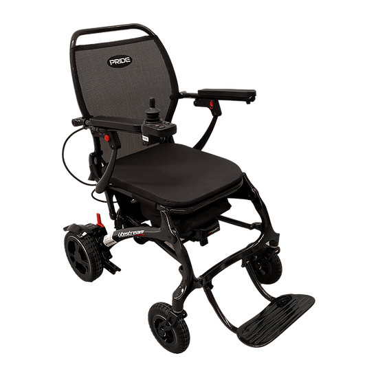 Pride Mobility Jazzy Carbon LiteStream Powered Wheelchair Front View