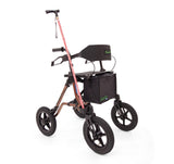 Freiheit XC Outdoor Walking Frame side view with cane