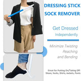 Long Handle Shoe Horn and Dressing Aid features