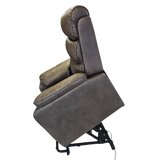 Prestige Electric Reclining Lift Chair - Grey elevated side