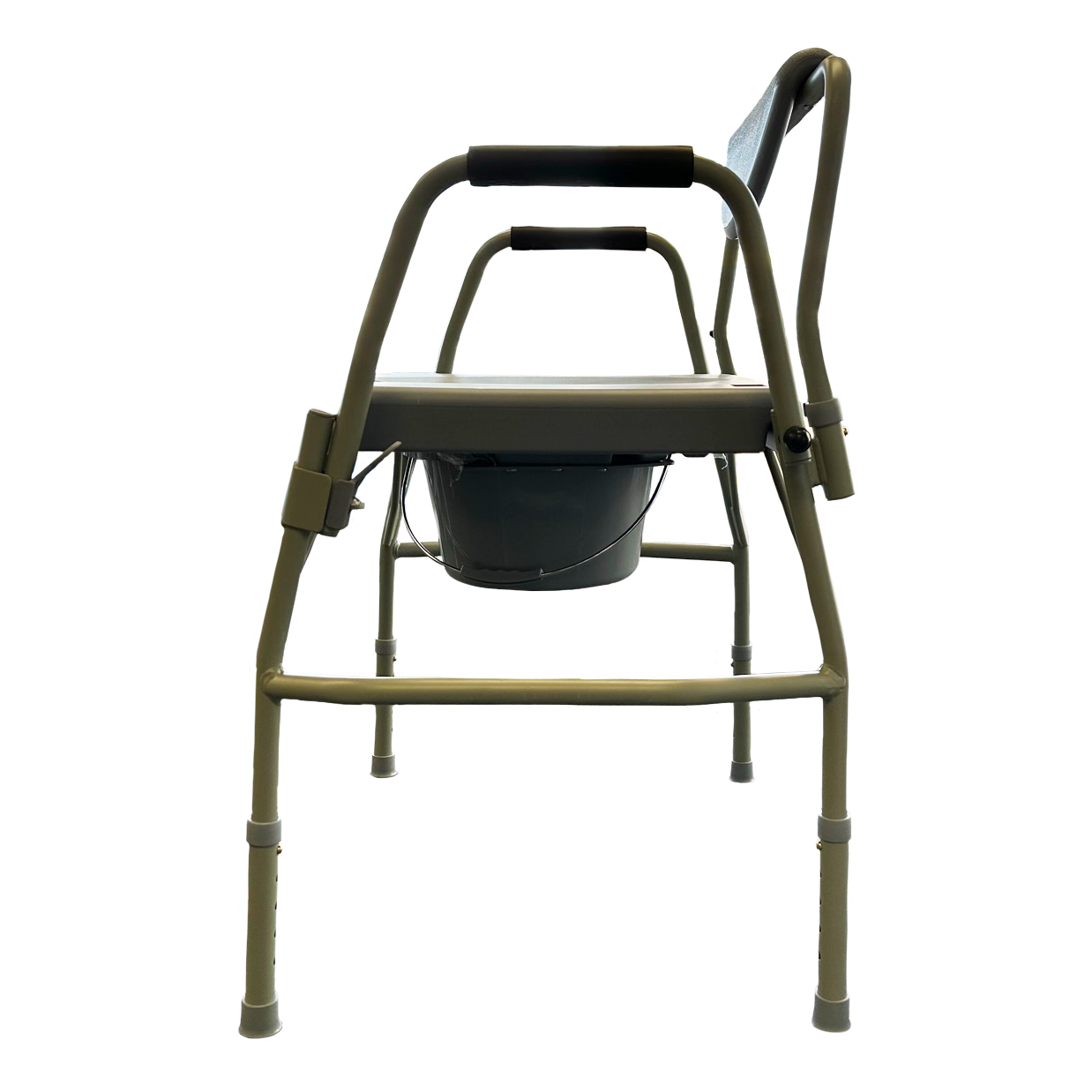 Heavy Duty Commode side view