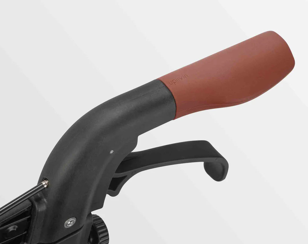 Uplivin Trive Walker Rollator handle and brake lever close up