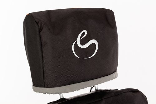 Headrest Cover showing logo