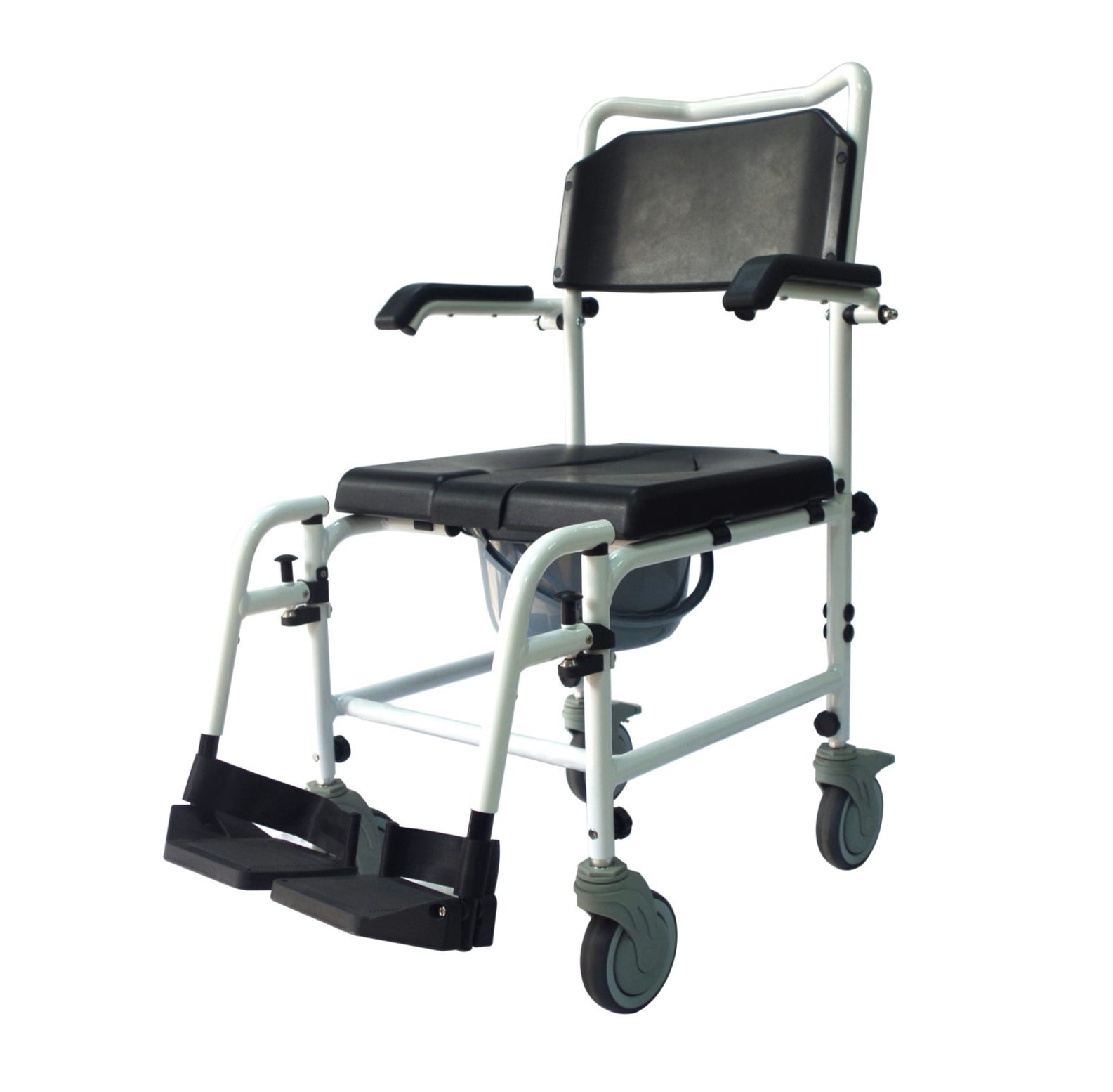 Deluxe Mobile Commode and Shower Chair 