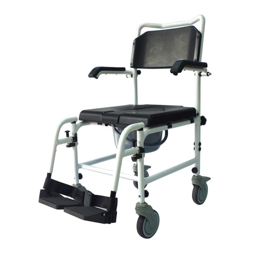 Deluxe Mobile Commode and Shower Chair 
