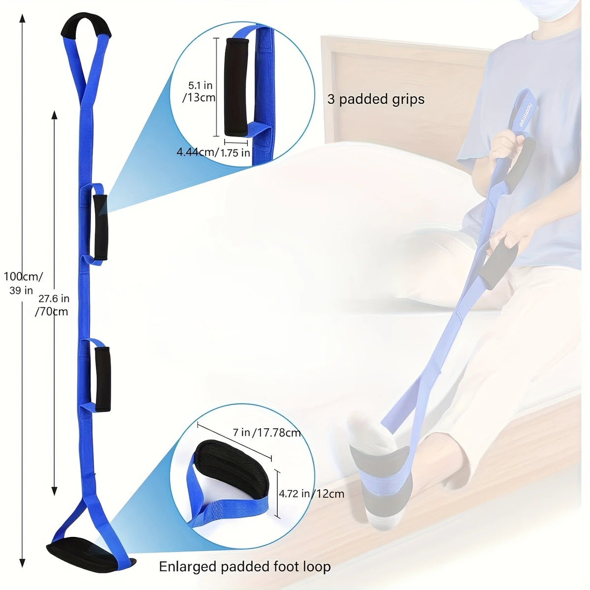 Leg Help Strap Leg Lifter Strap – MoveSmart Mobility Equipment