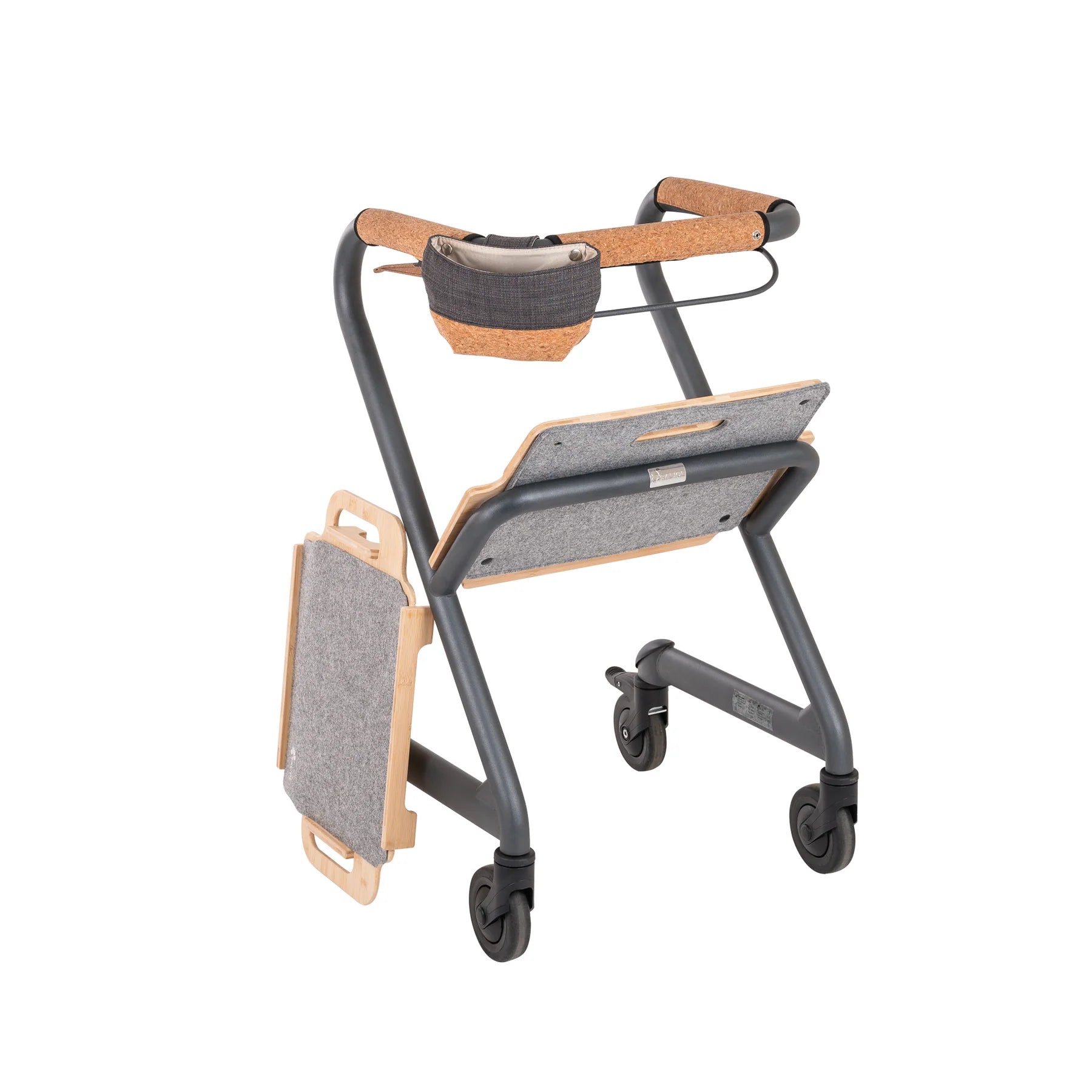Saljol Indoor Walker Velvet Grey Trays Removed