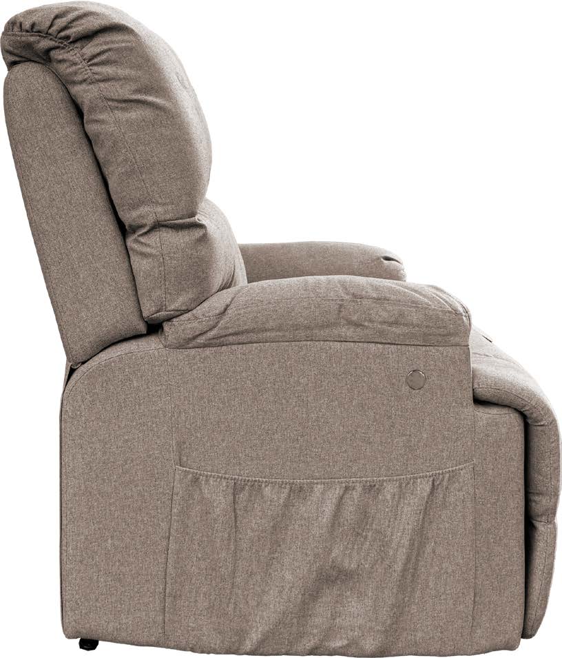 Electric Lift Recliner Chair sandstone side