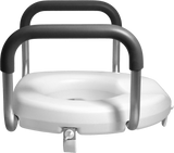 3" Raised Toilet Seat with Arms Side View