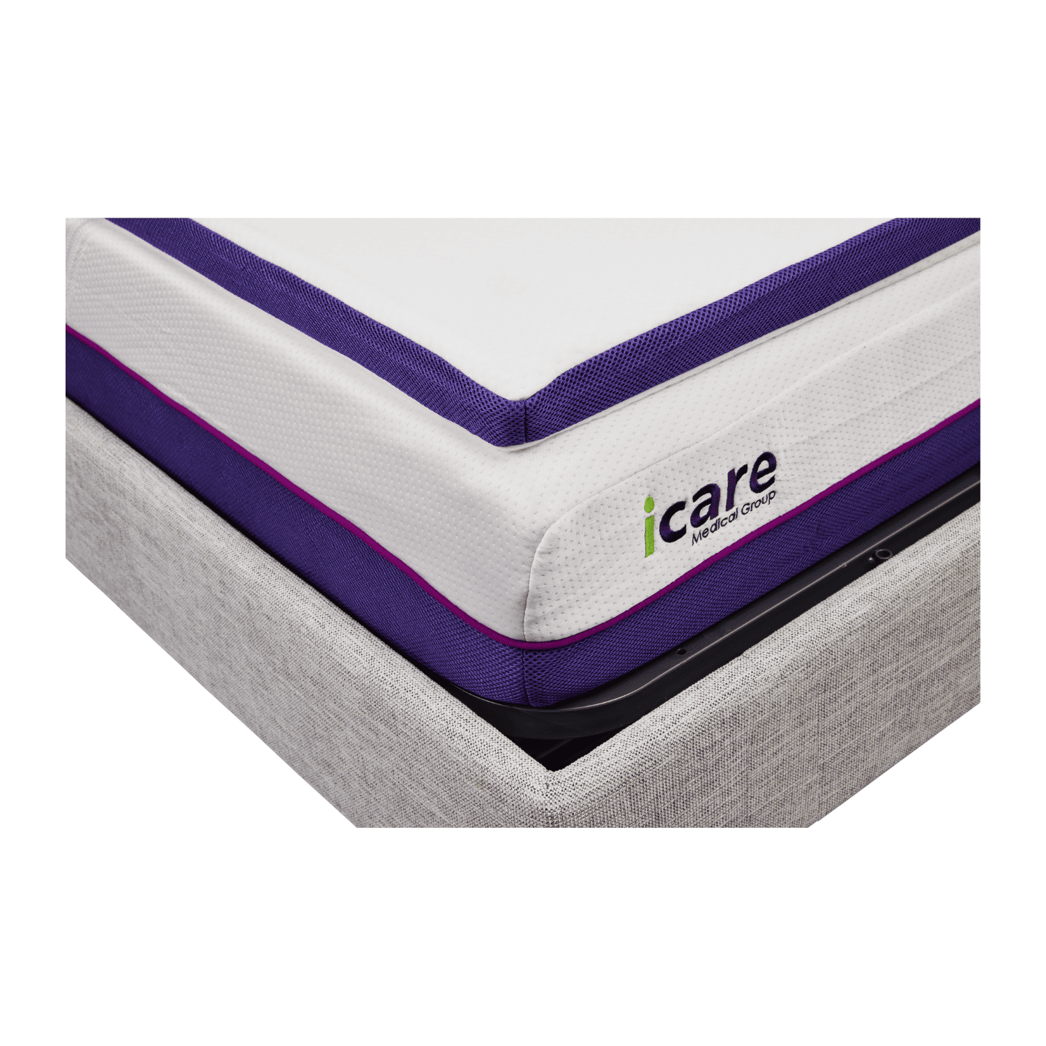 icare XP Support Firm Overlay close up on matress