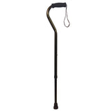 Swan Handle Walking Stick Bronze