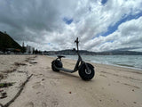 Kaaspeed K1S Fat Tyre Self Balancing E Scooter matt black on beach